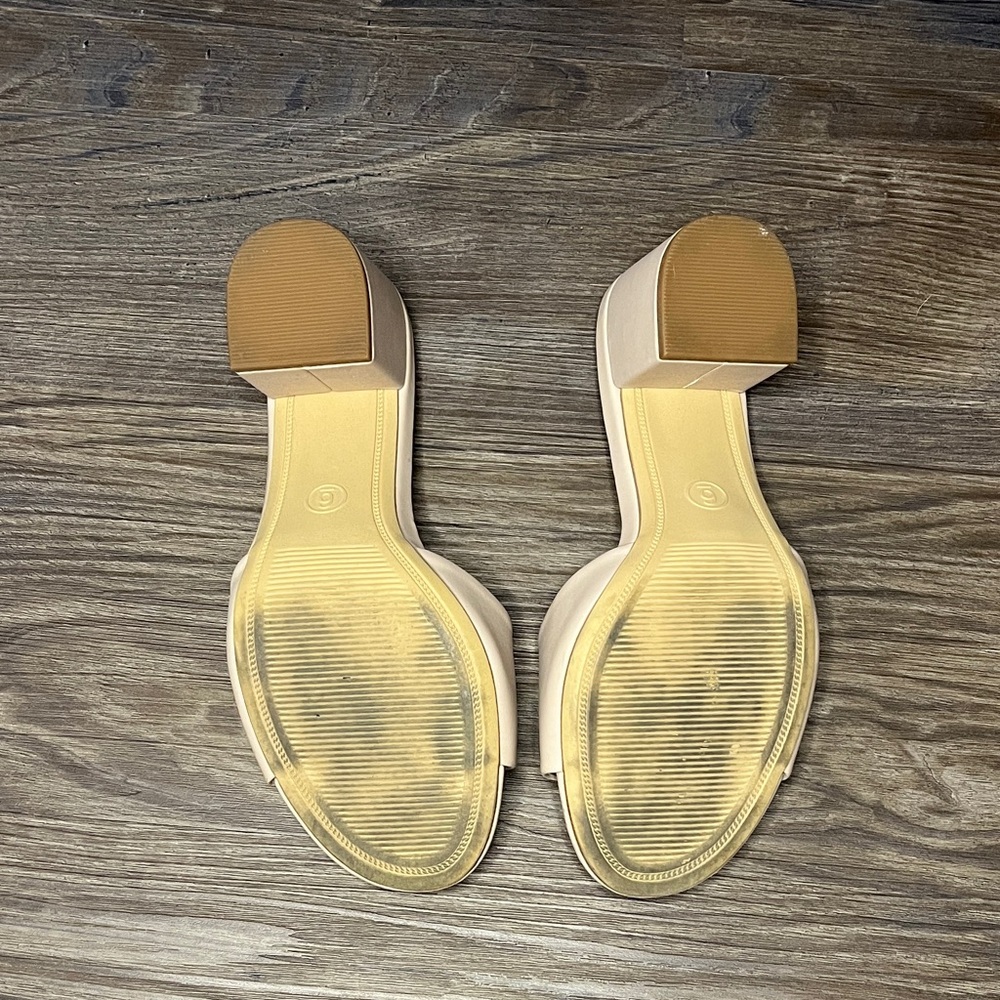 A New Day Nude Block Heel Slide Mules - Picture 6 of 6
